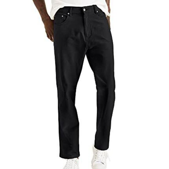 40/36 Dockers Men's Comfort Knit Jean Cut Straight Fit black 40x36 big tall NWT - Picture 1 of 12